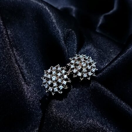 Luxury Diamond Look Star Floral Stud Earrings | Sparkling Statement Jewelry